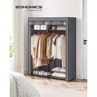 Armario de Tela Portátil Barras para Colgar, Perchero, Plegable, Guardarropa para Dormitorio, Estudio 140 x 43 x 174 cm, Gris RYG02GY - details 1