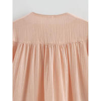 OUWU- Blusa para mujer, camisas y blusas primavera 2025, blusas holgadas de manga larga, blusas con cordones, cuello redondo, blusas elegantes de moda para mujer - details 13