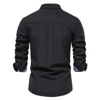 2025 nueva camisa Oxford de algodón de otoño para hombres camisas casuales de negocios sociales con botones de manga larga para hombres - details 8