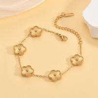 Pulsera floral femenina de acero inoxidable 304L, perfecta para diario y trabajo, regalo elegante de joyería - details 0