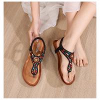 Sandalia de Cuña Mujer 2025 con Cristales Transpirables - Diseño Boho Chic Elegante, Zapatos de Verano Cómodos para Playa, Fiesta y Diario, Moda Primavera-Verano - details 23