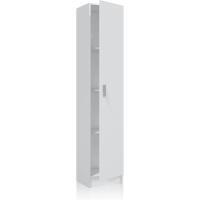 Armario Multiusos, 1 Puerta, Color Blanco, Medidas: 37 cm (Largo) x 180 cm (Alto) x 37 cm (Fondo) - details 0