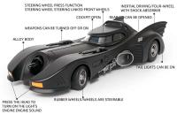 Batmobile Clásico de 1989 Modelo de Coche de Aleación Diecast Coleccionable con Sonido y Luz - details 14