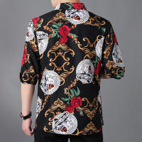 Camisa Casual de Manga Larga para Hombre Nueva Arrivada Primavera Moda con Estampado de Algodón Talla Grande 6XL 7XL para Oficina y Negocios - details 2
