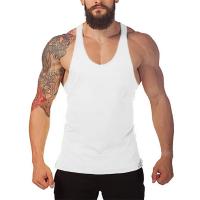 Men's Summer Gym Stringer Cotton Y Back Sleeveless Shirt Men Bodybuilding Tank Tops Workout Singlets Sport Vest Fitness Clothing - details 8