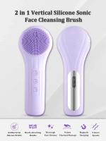 Limpieza facial sónica impermeable para hombres y mujeres, cepillo limpiador eléctrico exfoliante recargable - details 4