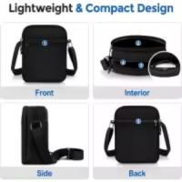 Bolso de hombro pequeño de Lona, Bolso bandolera ligero, Bolso Cruzado con múltiples bolsos de gran capacidad para hombre - details 2