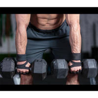 Guantes de entrenamiento para levantamiento de pesas para hombres y mujeres, Protector de Palma de mano para Fitness, deportes, culturismo, gimnasio, 1 par - details 1