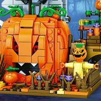 Halloween Creative Building Blocks Game, Halloween Hut, Ghost House, Pumpkin House, Decorative Brick Set, Toys, Birthday Party G - details 15