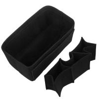 HHYUKIMI-organizador de maquillaje, bolsa con inserción de fieltro para bolso, bolso interior de viaje, cosmético portátil, apto para varias marcas de bolsos - details 14
