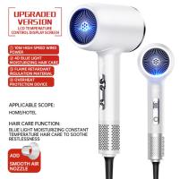 Secador de Cabello de Alta Potencia y Secado Rápido Enchufe EU/UK Luz Roja y Azul - details 8