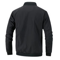 Chaqueta Bomber de Moda Casual para Hombres Material de Poliéster Cierre de Cremallera - details 6