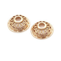 Tapas de Abalorios de Brasso Dorado 18K de Alta Calidad Accesorios de Joyería DIY para Collares y Pendientes - details 21