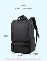 Mochila multifuncional para ordenador portátil de 15,6 pulgadas, hombre de negocios de viaje para morral, resistente al agua, color negro, para estudiante - details 1