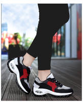 Zapatillas de moda para mujer Zapatillas de malla transpirable con amortiguación de aire Zapatos casuales con aumento de altura para mujer - details 4