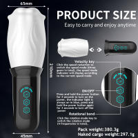 Vibrador Oral de Rotación Automática Placer Sensorial para Hombres Juguete de Entrenamiento de Placer Delayo Motion de Espiral - details 7