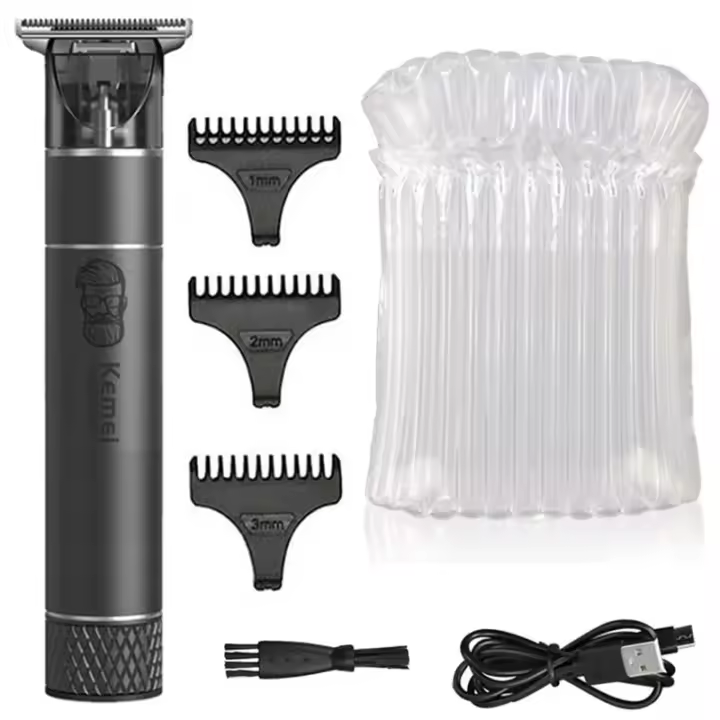 Keme-cortadora de pelo profesional de metal para hombres, herramienta de corte de pelo inalámbrica, recargable por USB, para Barba, Barbero, 1944 - 1