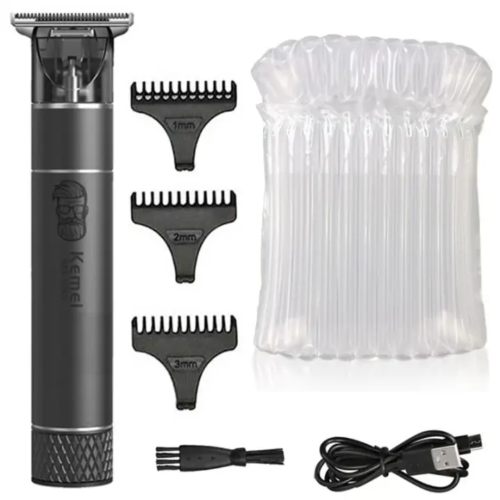 Keme-cortadora de pelo profesional de metal para hombres, herramienta de corte de pelo inalámbrica, recargable por USB, para Barba, Barbero, 1944 - 1