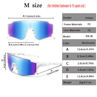 Gafas de béisbol de moda para jóvenes de 3 a 15 años con montura grande hueco espejo pierna anti-UV adecuadas para deportes al aire libre, correr, fiestas de vacaciones, usadas por niños y niñas, tallas S/M2 disponibles - details 2