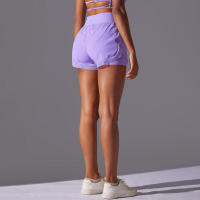 Pantalones cortos de malla transparente para yoga para mujer, transpirables, de secado rápido, para gimnasio - details 18