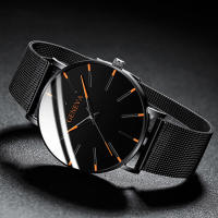 Reloj de hombre Fashion Blue Needle con correa de malla - details 7