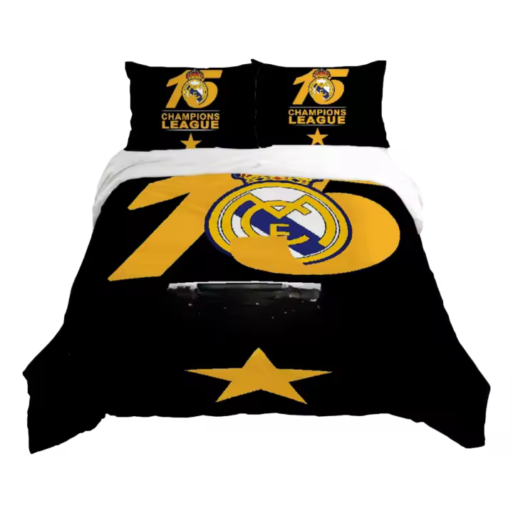 Juego de Ropa de Cama de Doble Acolchado Funda de Oso, Edredón de Madrid, Funda de Almohada - 1