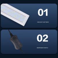 Práctica luz Extensible para acuario, resistente al agua, súper delgada, enchufe europeo, soporte de luz LED de ahorro de energía, tanque de césped - details 3