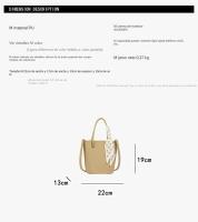 Bolsos nuevos de gama alta, bolso de mano tipo cubo versátil de un solo hombro, bandolera portátil de buen aspecto para verano - details 0