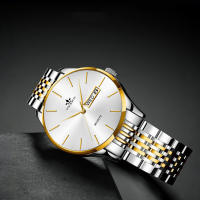 Reloj de cuarzo minimalista para hombre con calendario doble - details 8