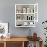 Gabinete de Espejo de baño montado en la Pared, botiquín de Ahorro de Espacio de bambú, gabinete de Pared sobre Inodoro con Puerta de Espejo y Estante Ajustable (Nogal) - details 19