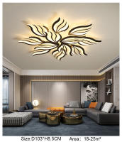LEFAN-lámpara de techo con flores, luz Led moderna para habitación, dormitorio, comedor y sala de estar, 115CM - details 5