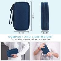 Organizador de accesorios electrónicos de viaje, almacenamiento portátil impermeable de doble capa para Cable, disco duro, banco de energía - details 5