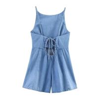 Short vaquero con tirantes, espalda descubierta, estilo casual y sencillo para mujer, moda 2025, novedad de verano. - details 2