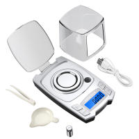 Báscula Electrónica de Precisión 0.001g ORIA con Carga USB Peso Digital para Joyería Portátil Laboratorio Peso en Milgramos Rectangular Eléctrico - details 6