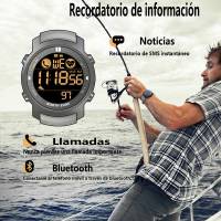 Reloj Deportivo para Hombres NORTH EDGE LAKER con Monitor de Ritmo Cardíaco Pasos Calorías Llamada Notificación 50m Impermeable Tecnología Inalámbrica - details 4