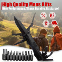 1 cuchillo de bolsillo multiherramienta cuchillo táctico con hoja sierra alicates destornillador abridor de botellas cuchillo plegable de acero inoxidable perfecto para hombres camping emergencia uso diario al aire libre - details 1