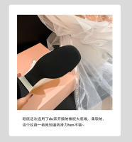 Nuevo francés Xiaoxiangfeng tacón grueso Mary Jane temperamento versátil color coincidencia de zapatos individuales de tacón alto - details 11
