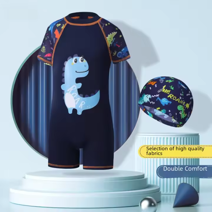 Nuevo traje de baño de una pieza para niños de secado rápido para niños y niñas adecuado para niños pequeños y grandes estudiantes - 1