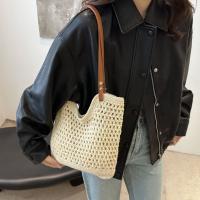 Bolso tejido de hilo de algodón ahuecado a la moda, bolso de mano, bolso de playa, bolso de playa, bolso de cubo de estilo bohemio, bolso de hombro hueco para niñas - details 8