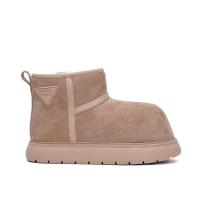 Lana de invierno de moda con botas de nieve de suela gruesa multicolor. - details 6