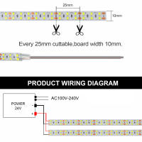 GAHADA Cinta LED Ultra Brillante 24V Cinta de Diodo Flexible con 240LEDs/m Blanco Natural o Cálido Blanco 4000K Iluminación y Decoración - details 6