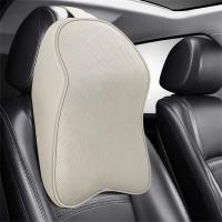 Almohada Universal para Coche BUNO Almohada de Cabeza de Cuero 3D Viscoelástica - details 3