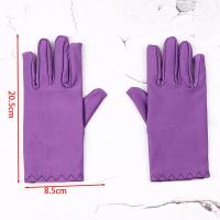 Guantes de satén elásticos para niña, guantes de boda, fiesta - details 4