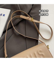 Nuevo Bolso Cuadrado Pequeño 2025 Estilo Europeo Americano Bolso de Hombro con Letras de Impresión de Contraste - details 1
