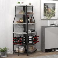 Botellero Esquiniero de 5 Pisos Soporte para Cristal y Almacenamiento de Vino - details 13