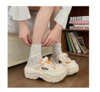 Zuecos de playa de verano para mujer con adorables detalles de dibujos animados, diseño calado transpirable, ligeros y cómodos para uso informal - details 1