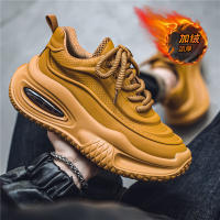 Zapatos deportivos informales con colchón de aire para hombre, zapatos de algodón con aislamiento grueso y felpa y suela aumentada - details 29