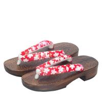 Zapatos tradicionales de moda, zapatillas de madera japonesas de verano para niños con tacón alto - details 4