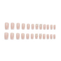 Francés rosa con borde blanco, uñas postizas DIY dulces y encantadoras reutilizables para decoración de uñas - details 4