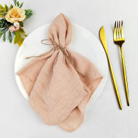 Juego de 30 telas de algodón de gasa, 30x30cm, decoración de boda, uso diario, cena, té, mesa, pueblo, servilletas de Navidad - details 17